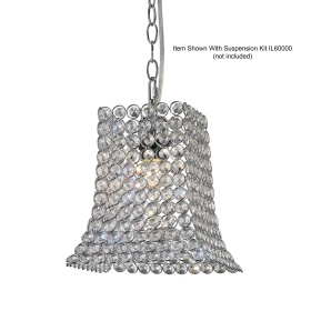 IL60019  Kudo Crystal Curved Trapezium Non-Electric SHADE ONLY